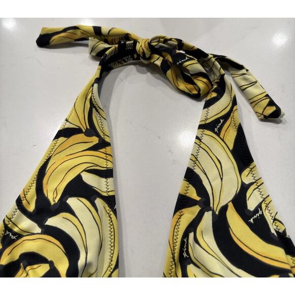 Victoria’s Secret Pink Swim Triangle Banana Print Bikini Top Women’s Size Large - Picture 4 of 6